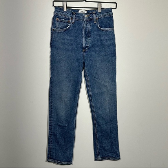 Agolde Denim - AGOLDE Riley High Rise Straight Woman Jeans Style # A056D-1255 SIZE 26